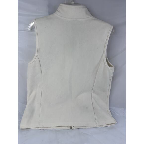 Holiday Editions Halloween Pumpkin Black Cat Fleece Vest Women’s Medium - Picture 2 of 6